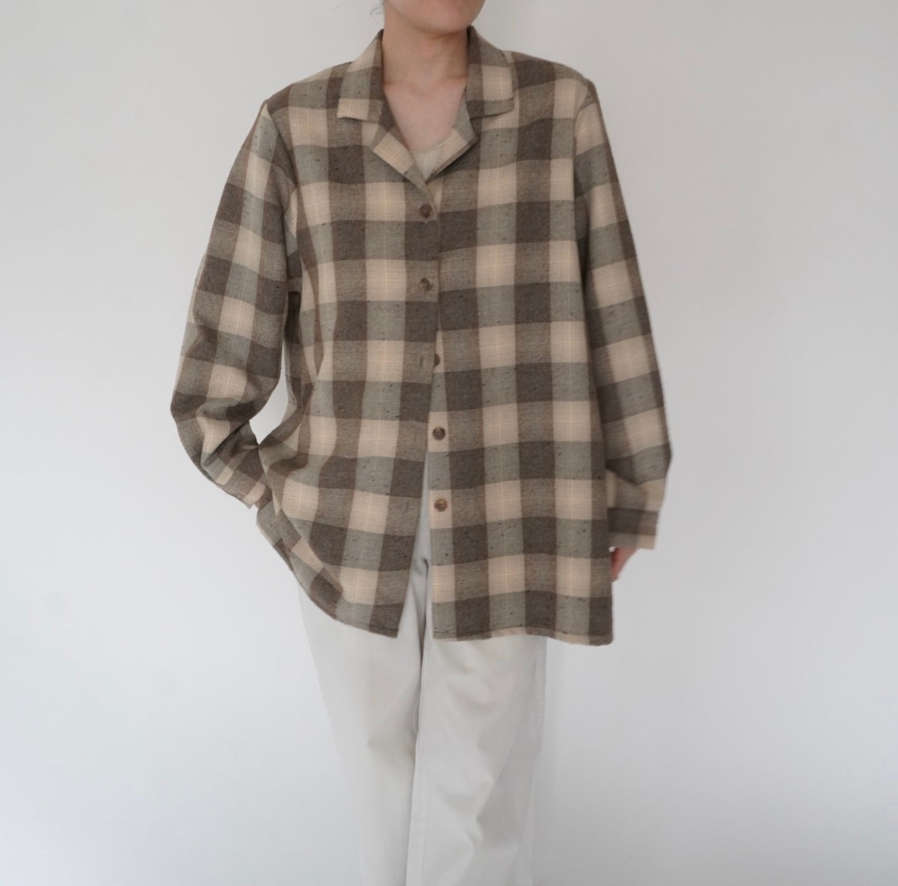 90s Plaid Shirt Jacket