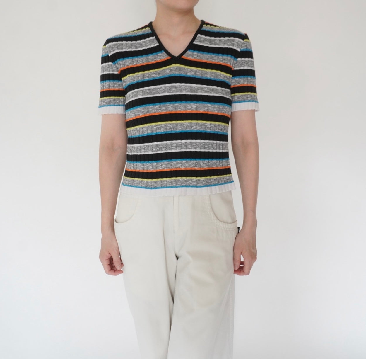 90s Striped Top Made in Italy