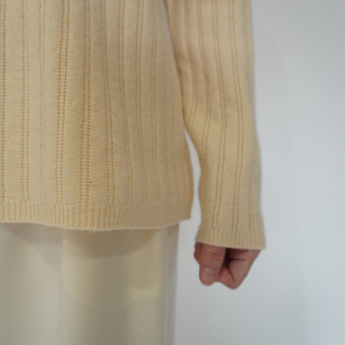 90s Ribbed Cashmere Knit