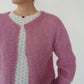 80s Pink Knit Cardigan