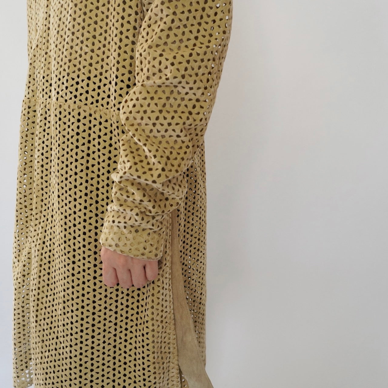 80s Design  Faux Suede Top