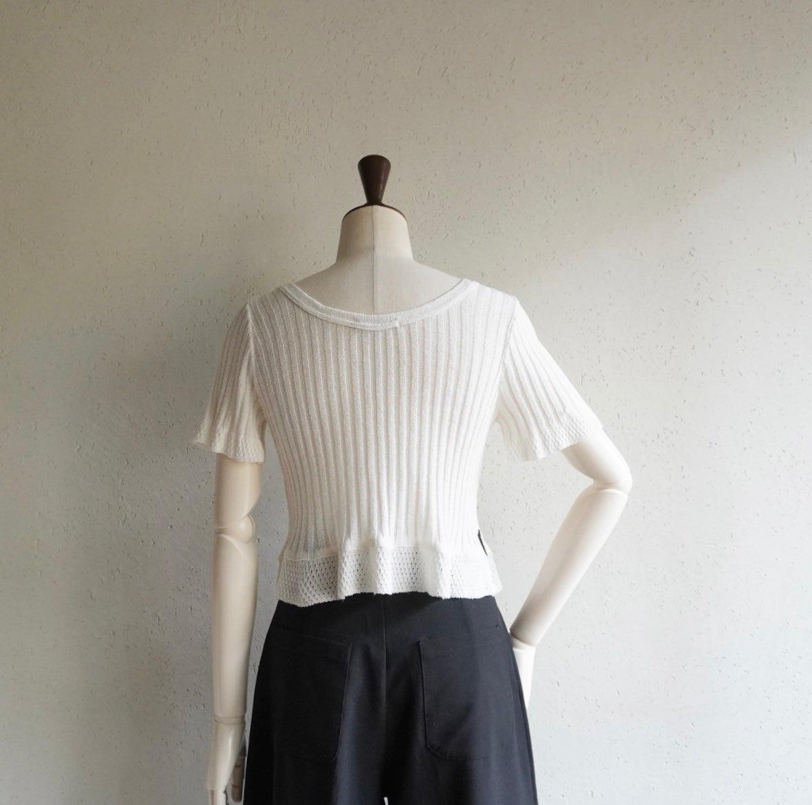 90s Ribbed Top Made in Italy
