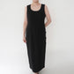 90s Black Linen Dress