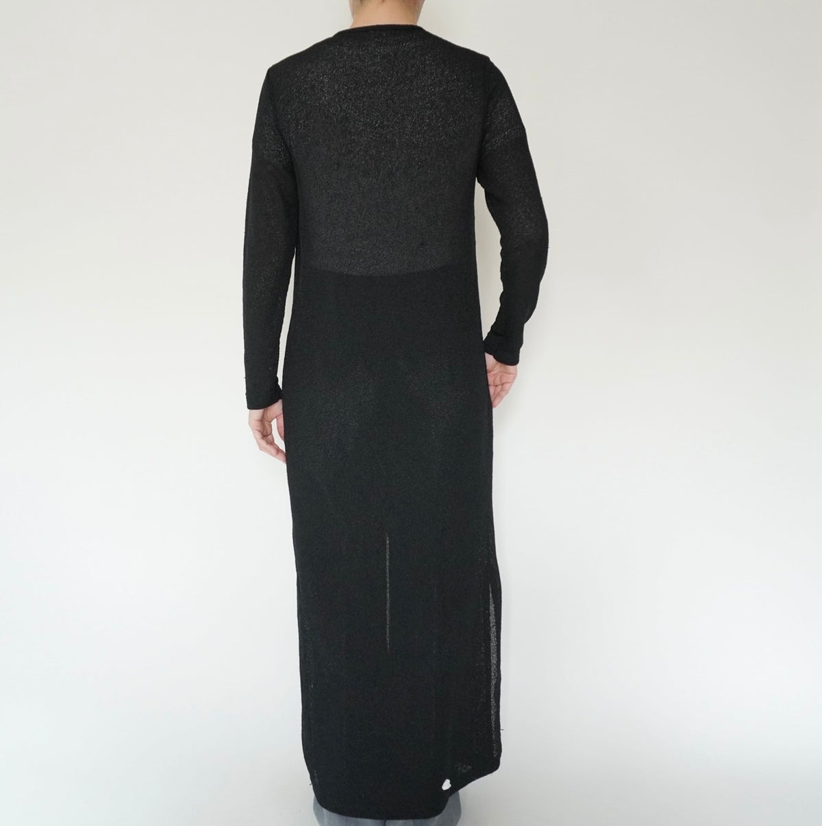 90s EURO Black Long Cardigan