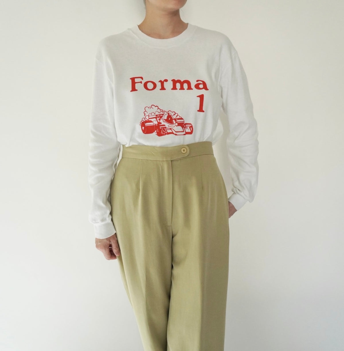90s EURO Long Sleeves Printed T-shirt