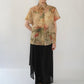 80s Printed Sheer Shirt Made in USA