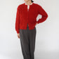 80s Red Cardigan
