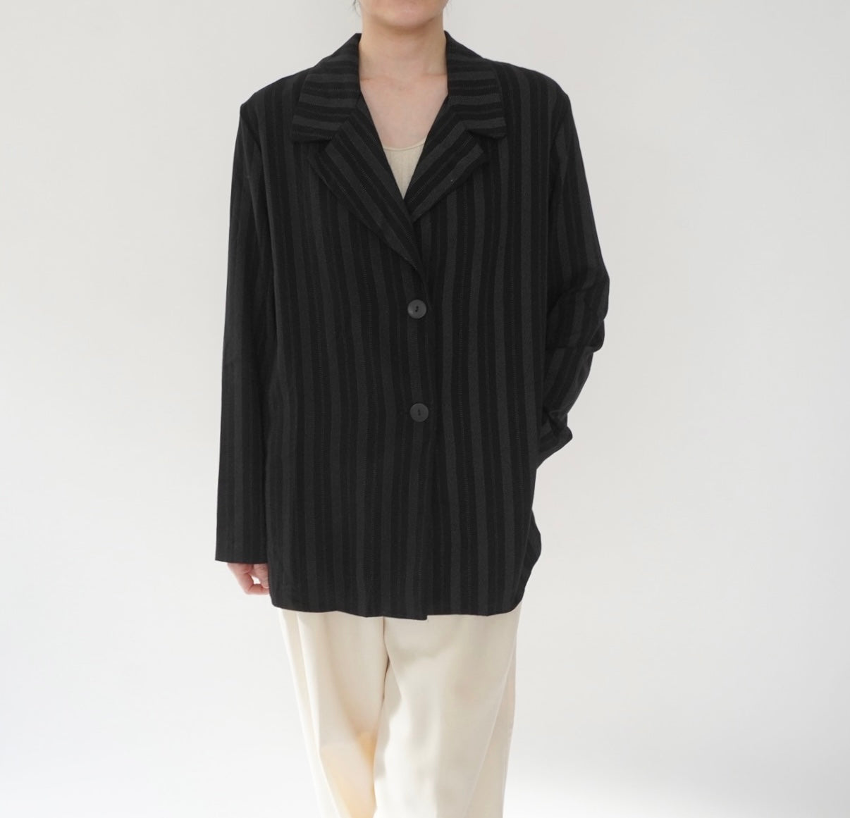 90s Striped Shirt,Jacket