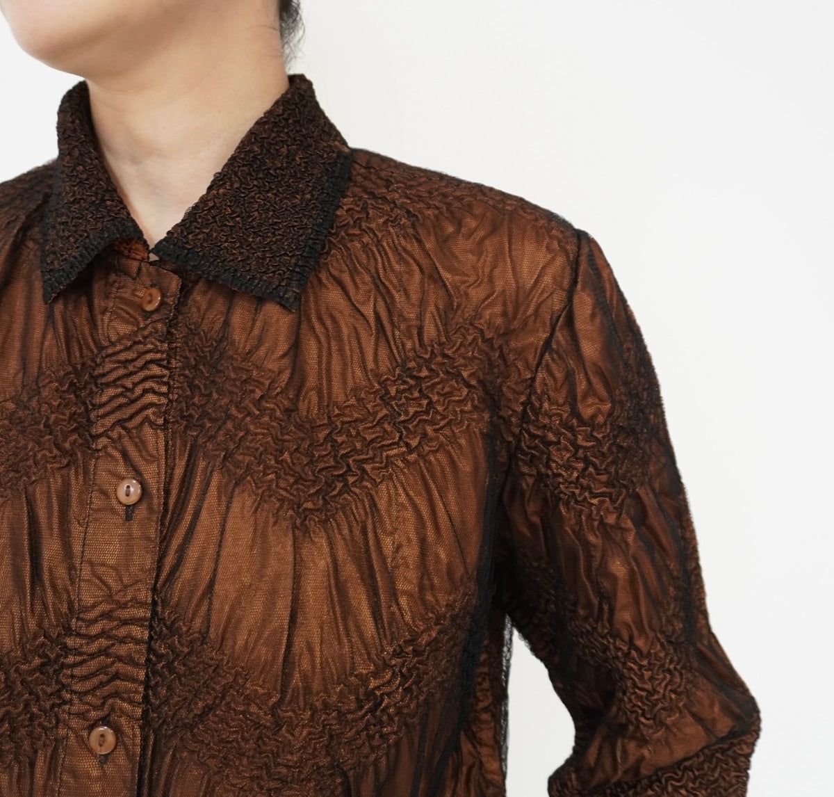 90s Pleat Design Shirt
