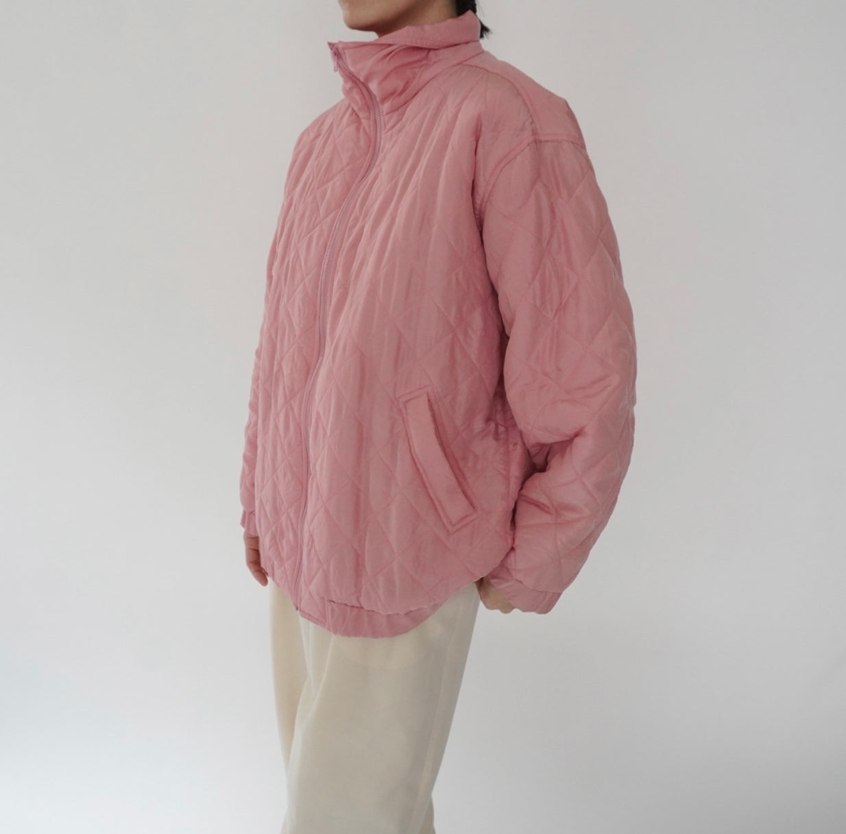 90s Silk Quilted Jacket