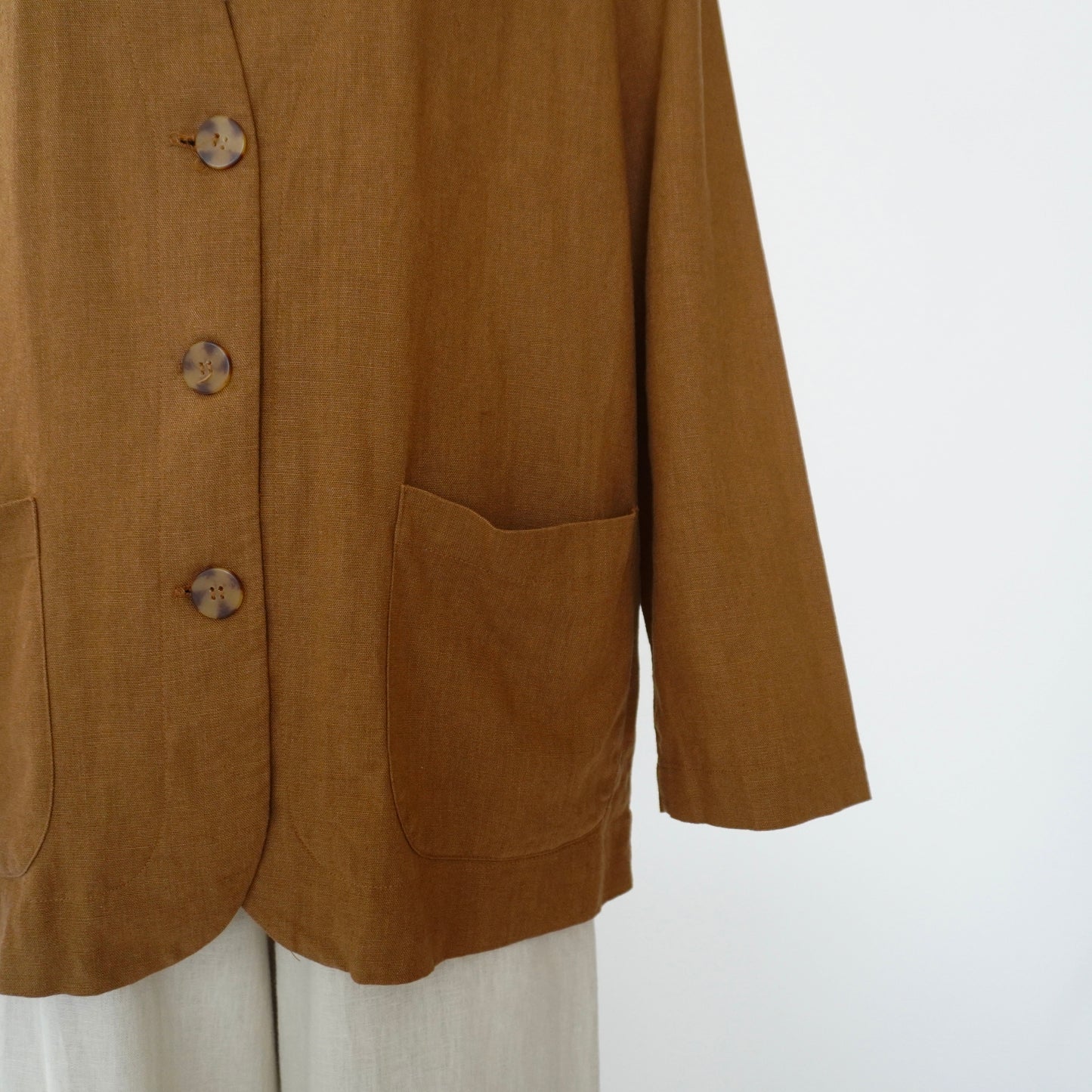 90s Design Linen Jacket