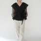 90s Sheer Design Blouse