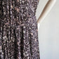 80s Printed Maxi Dress Made in USA