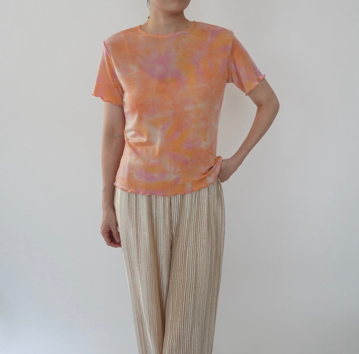 90s Tie Dye Top Made in Italy Dead Stock