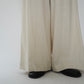 Ivory Linen Wide Pants
