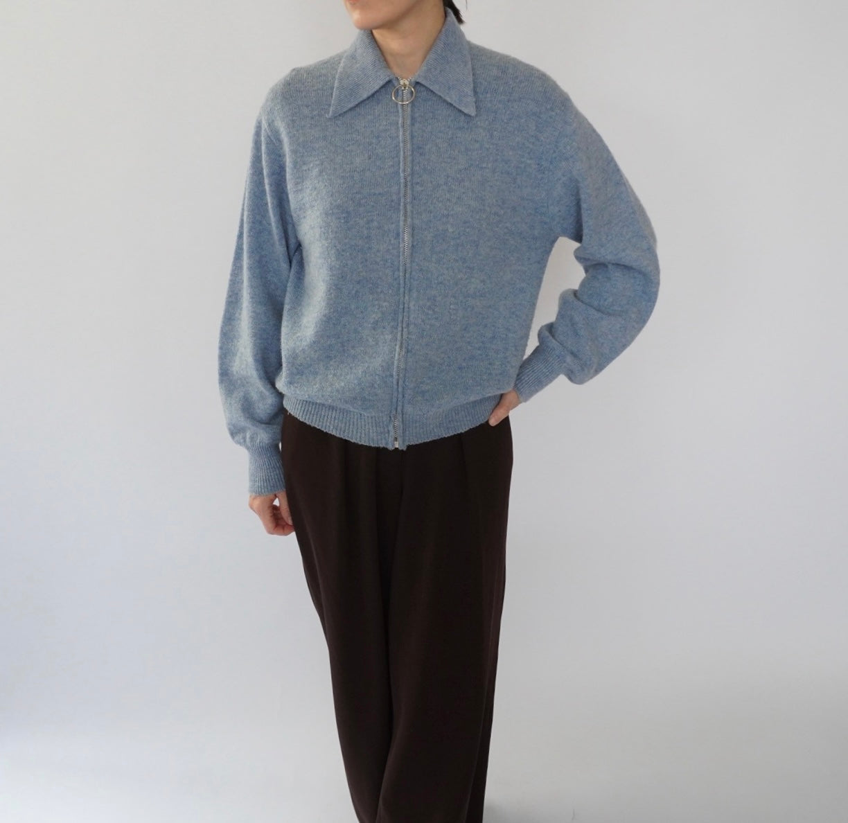 70s Ring Zip Knit