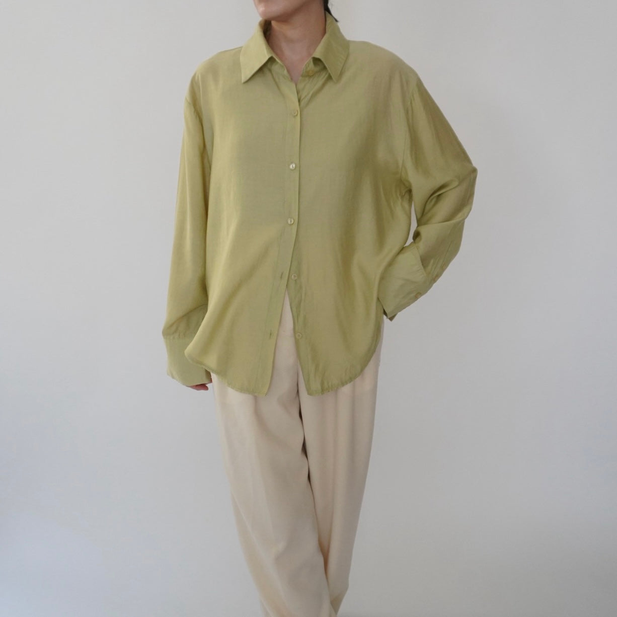 90s Light Green Shirt