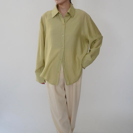 90s Light Green Shirt