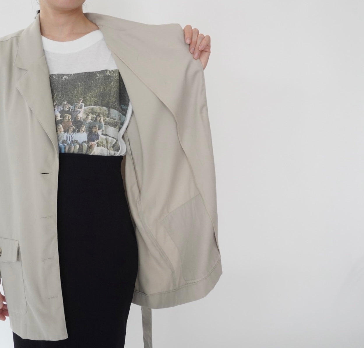 90s Belted Light Jacket