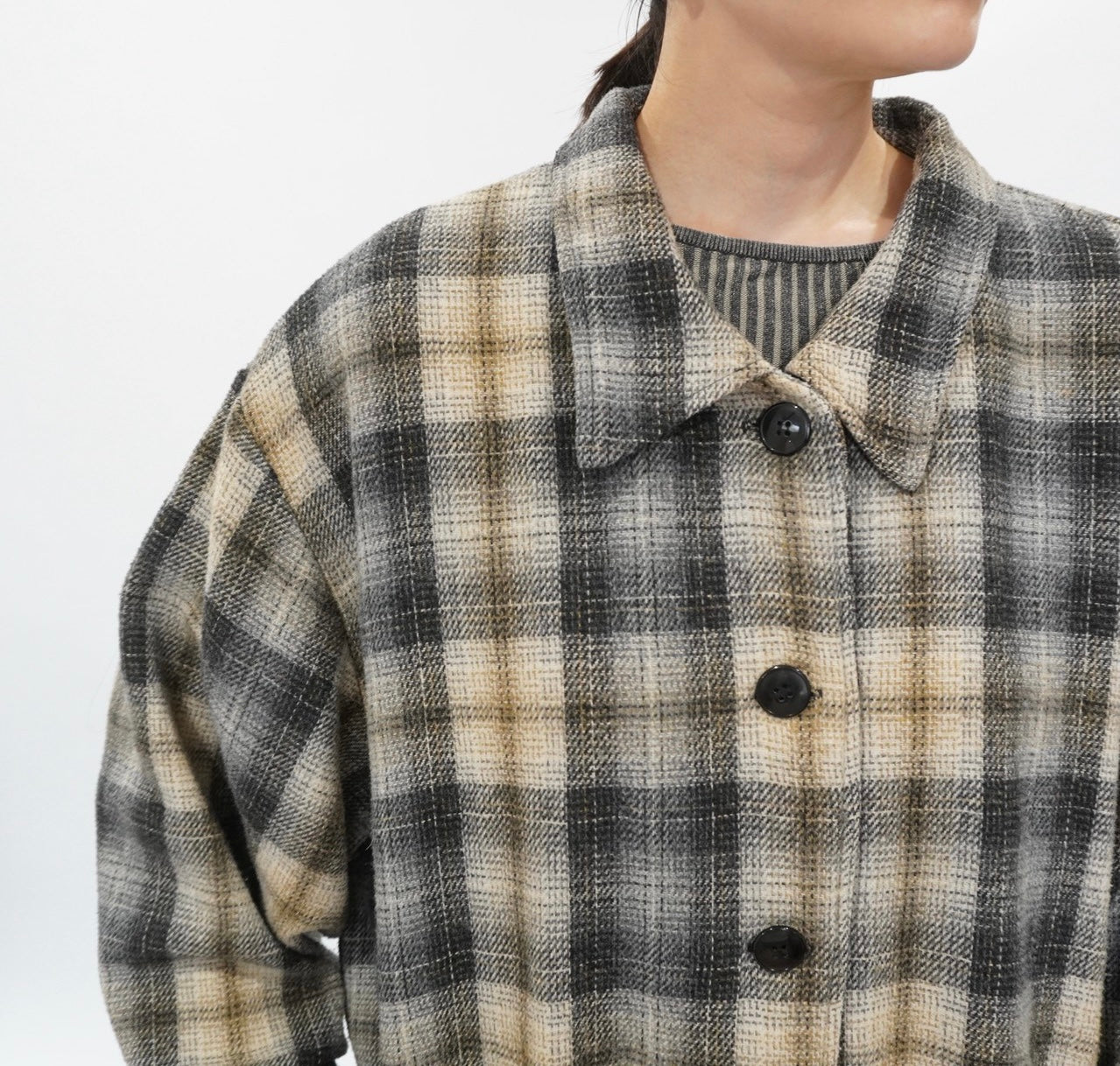 90s Plaid Light Jacket