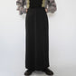 90s Black Maxi Skirt Made in USA