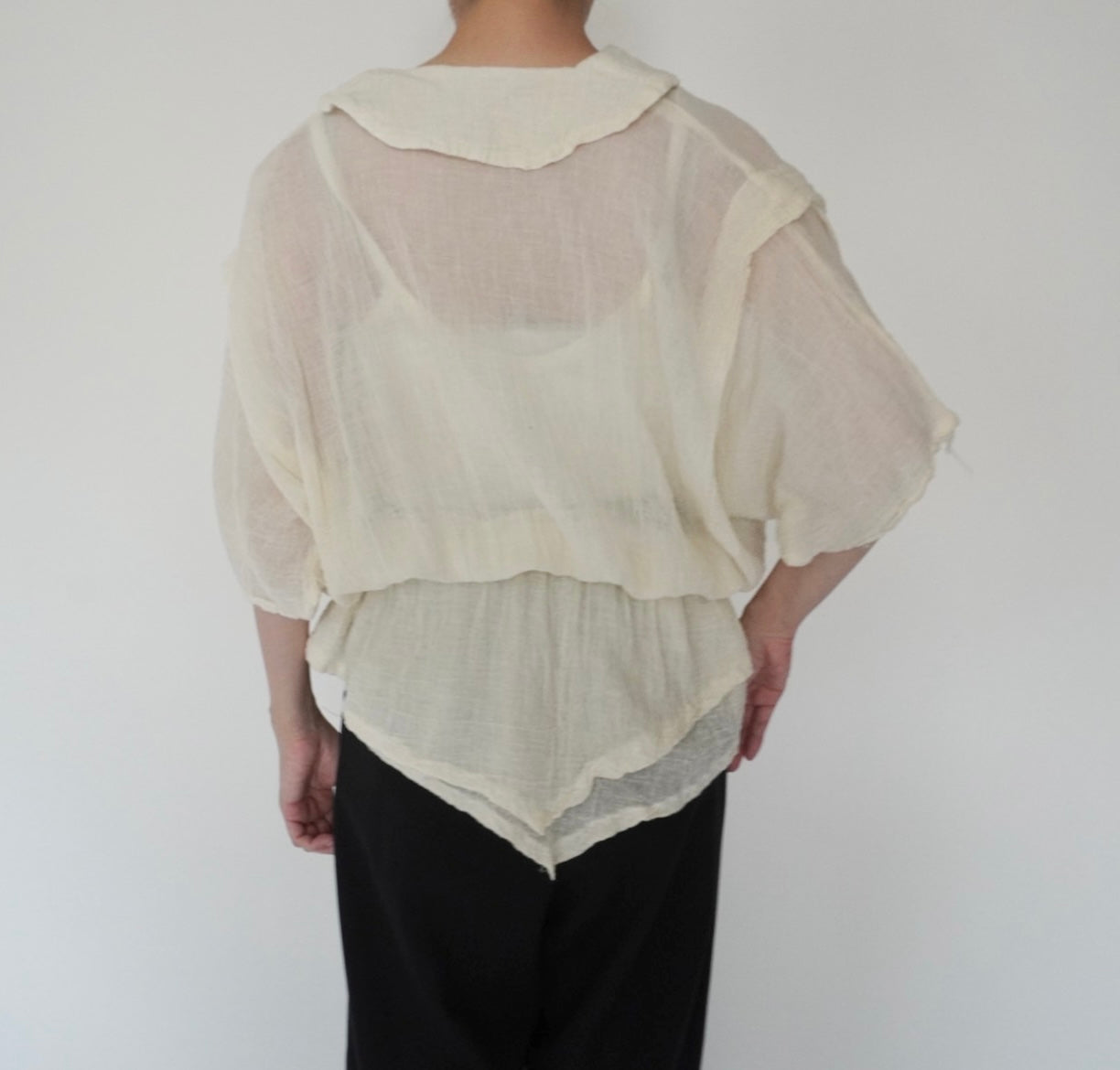 80s Gauze Design Top