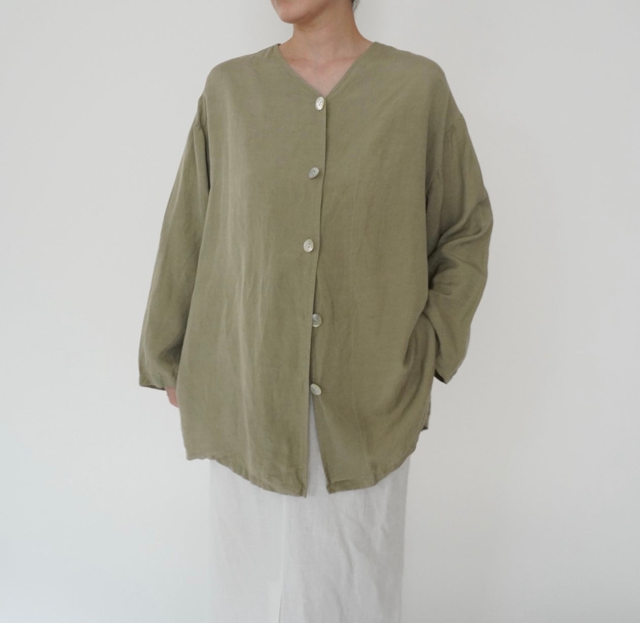 90s Light Khaki Blouse,Jacket