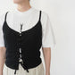 90s Lace Up Design Camisole Top