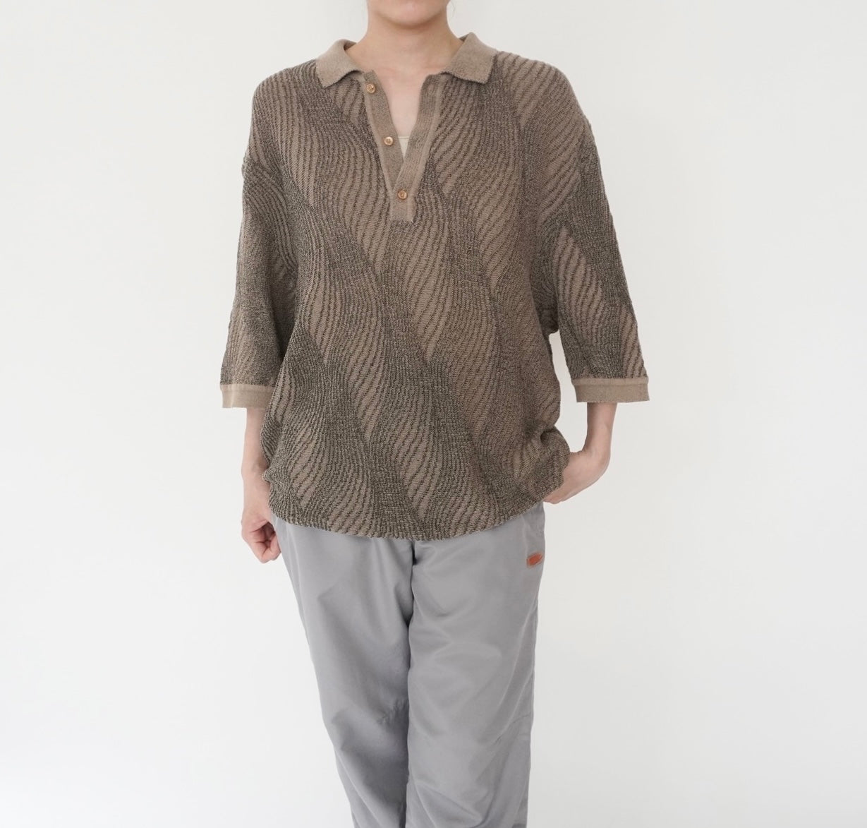 90s Pattern Top Made in USA