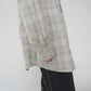 90s Linen Plaid Shirt
