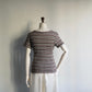 90s Brown Striped Top