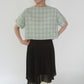 60s Plaid Boxy Blouse