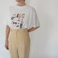 90s "AIGLE" Printed T-shirt Made in France