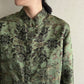 90s Silk Embroidery Shirt Jacket
