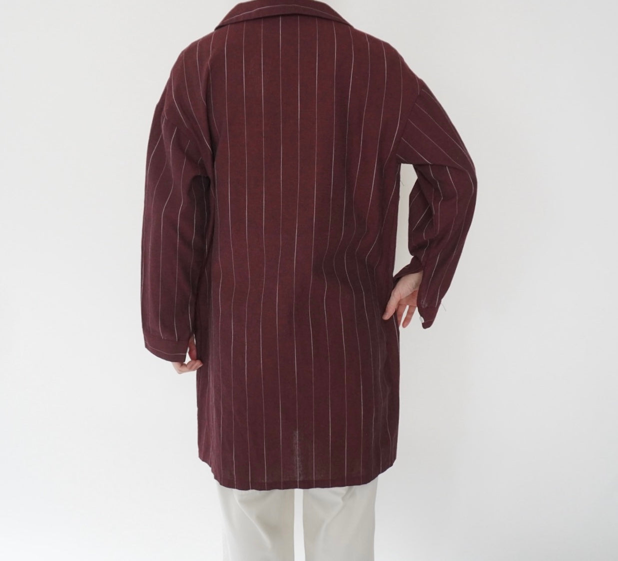 90s Striped Long shirt