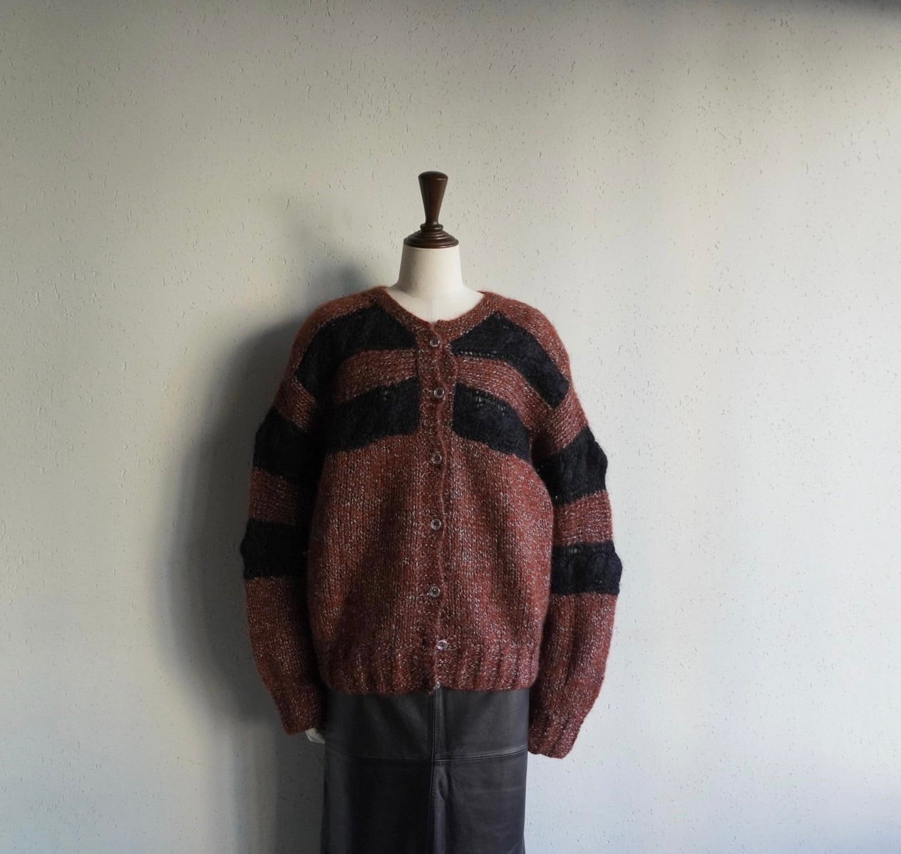 80s EURO Mohair Knit Cardigan