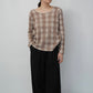 90s Plaid Top Made in USA