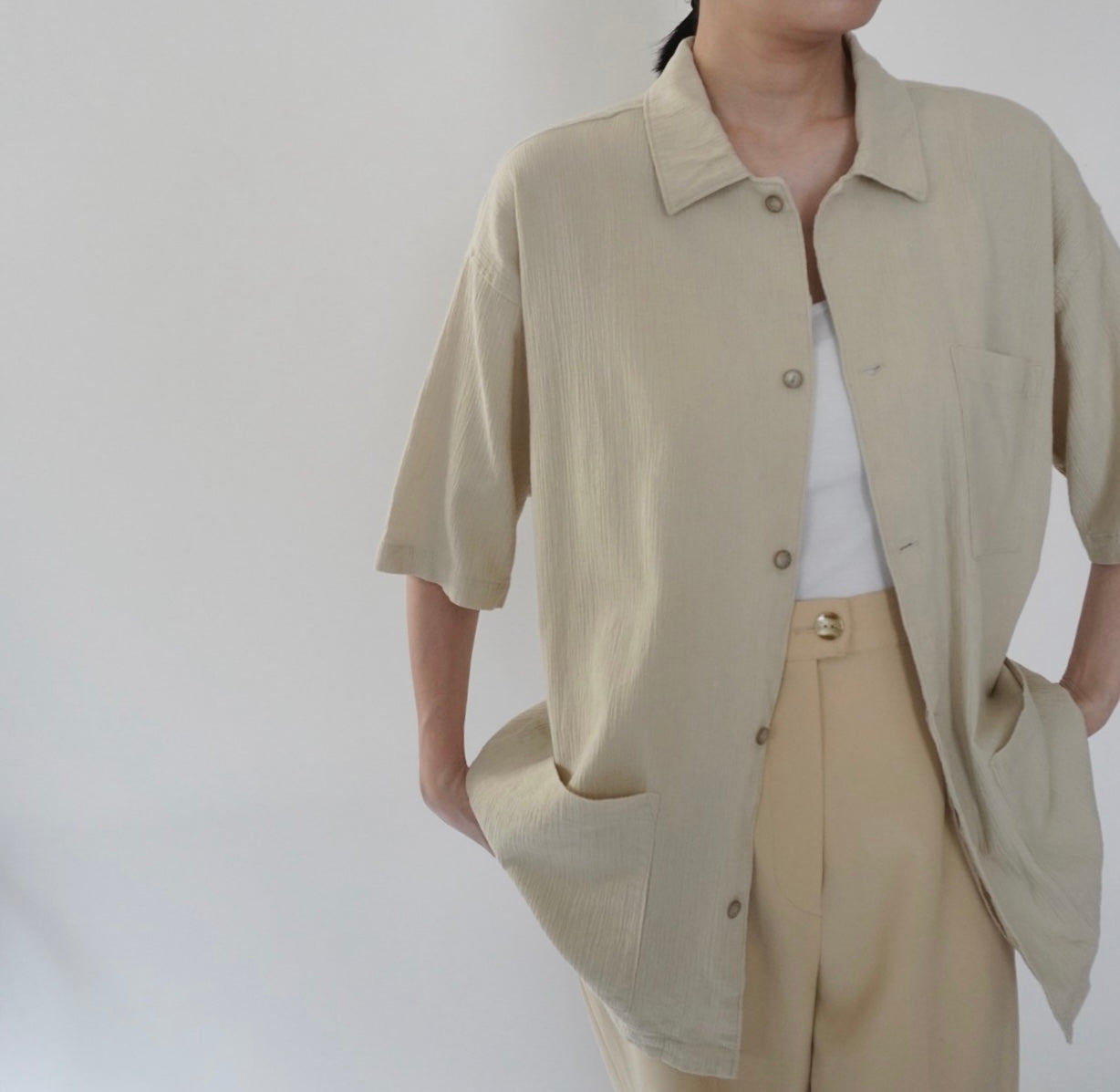 90s Beige Shirt
