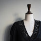 80s Black Design Knit