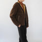 90s Faux Shearling Zipped Jacket