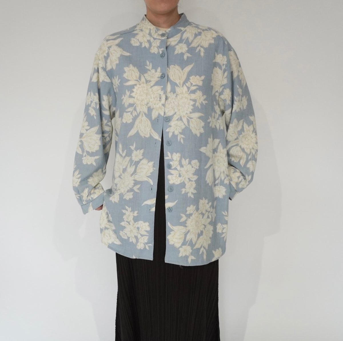 90s Flower Pattern Shirt Made in USA