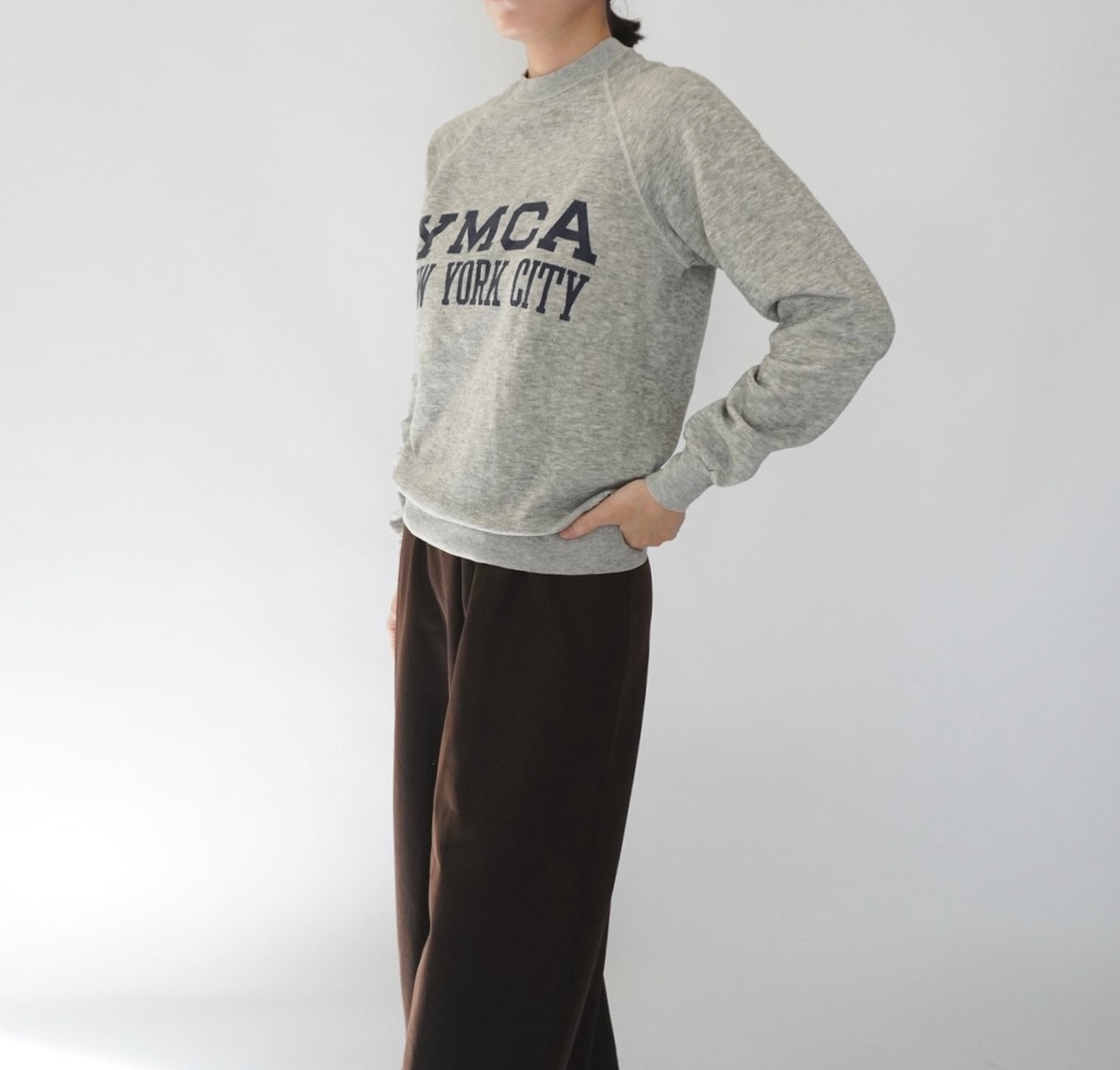 80s YMCA Printed Sweater Made in USA