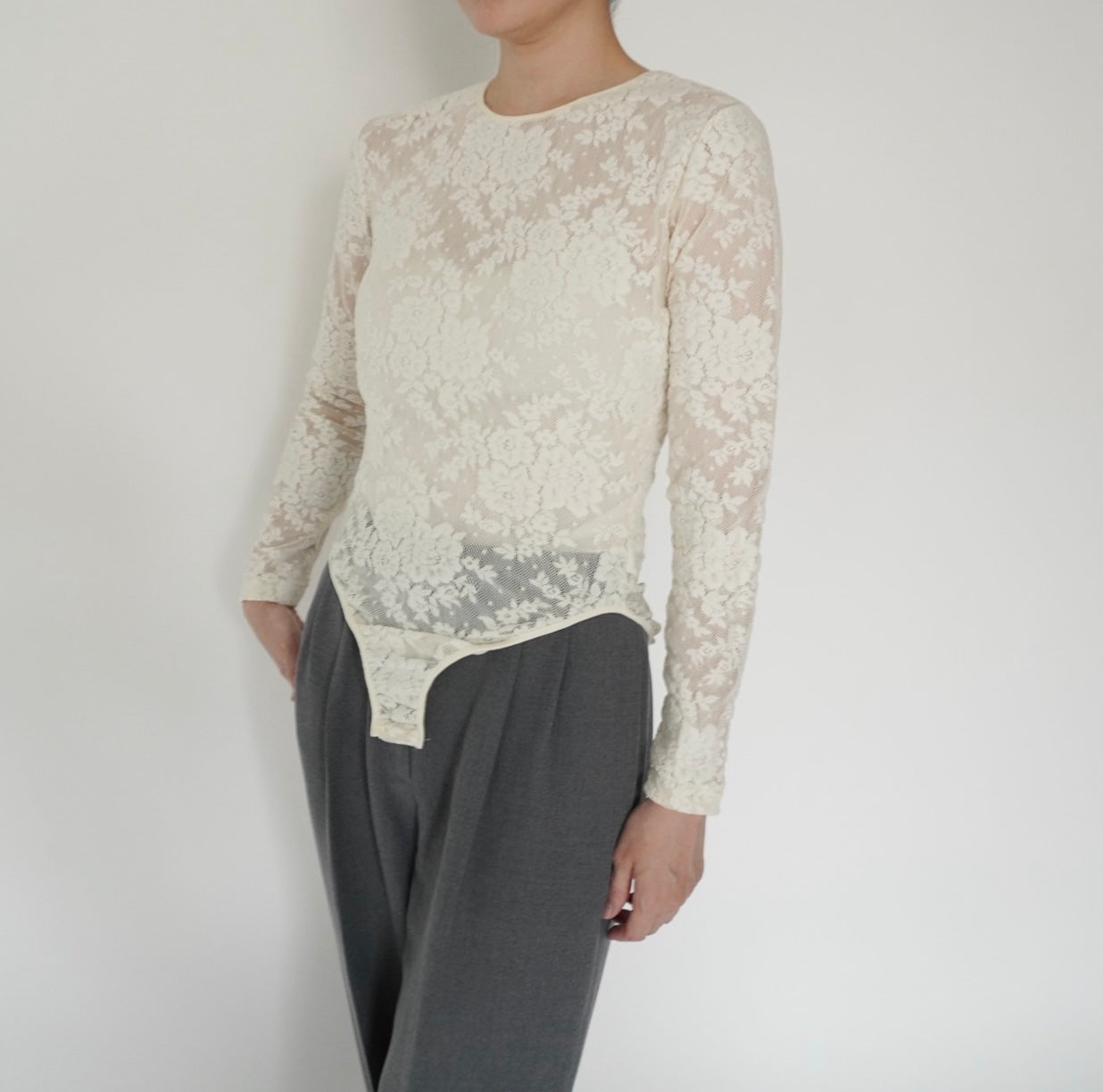 90s "ANN TAYLOR" Lade Design Top Made in USA