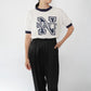 90s Printed Ringer T-shirt Made in USA