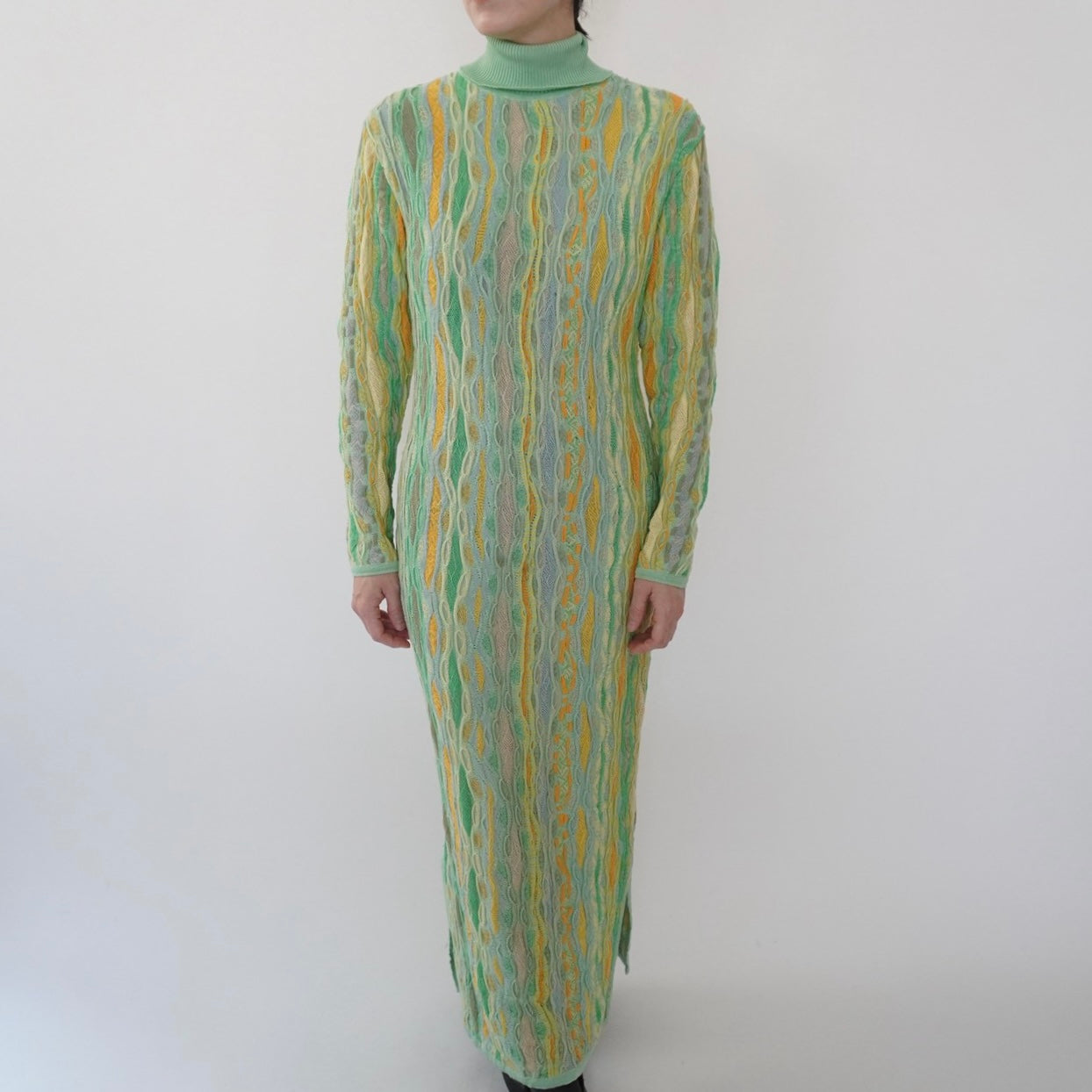 80s Design Cotton Knit Dress Made in Australia