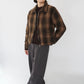 90s Wool Shadow Plaid Jacket