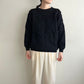 90s Black Design Knit
