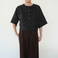 90s Linen Cropped Blouse