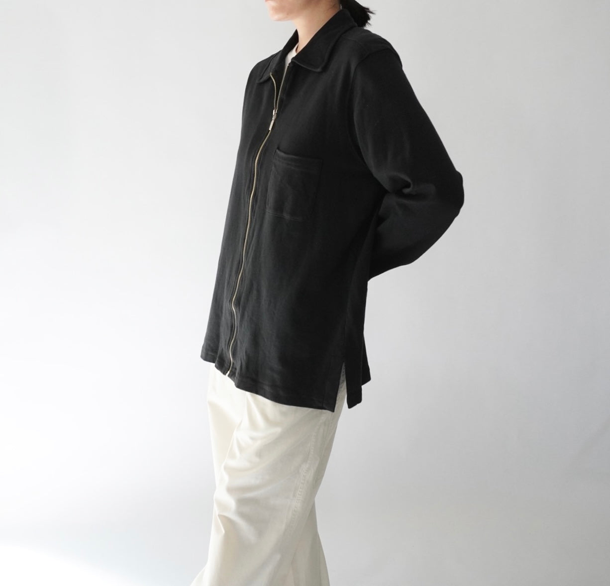 90s Zip Sweater Shirt