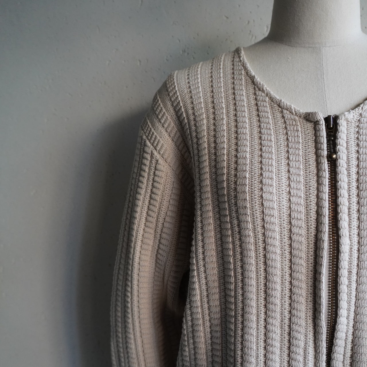 90s Zipped Cotton Top Made in Canada